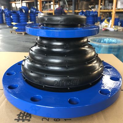 Tee Bellow Epdm Rubber Expansion Joint / Double Sphere Rubber Expansion Joint per media idrici