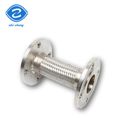 Dn500 Ss304 tubo di metallo flessibile intrecciato in acciaio inossidabile con accessori, flange di acciaio al carbonio intrecciata, vapore ondulato