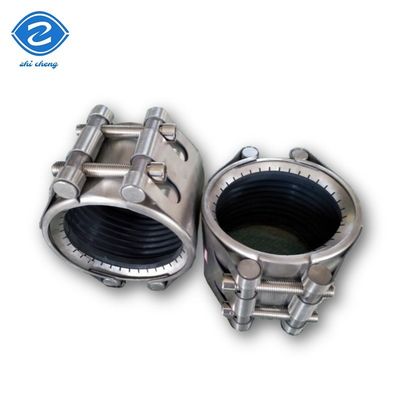 304 Acciaio inossidabile Anello di ingranaggio EPDM Collegatore di tubo sigillato Collegatori di tubo anello di ingranaggio di installazione rapida Non richiedono saldatura Tipo di anello di ingranaggio ad alta pressione Dispositivo di sigillamento delle perdite delle condutture per la riparazione della pressione