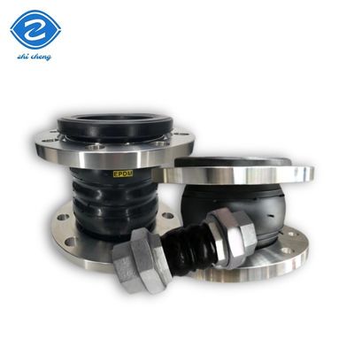 Giunto di compensazione flessibile in gomma a sfera singola in acciaio al carbonio ANSI, flangiato, EPDM, NBR, connettore, giunto di dilatazione flessibile